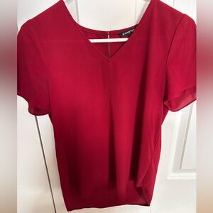 41 Hawthorn Scarlet V-Neck Blouse